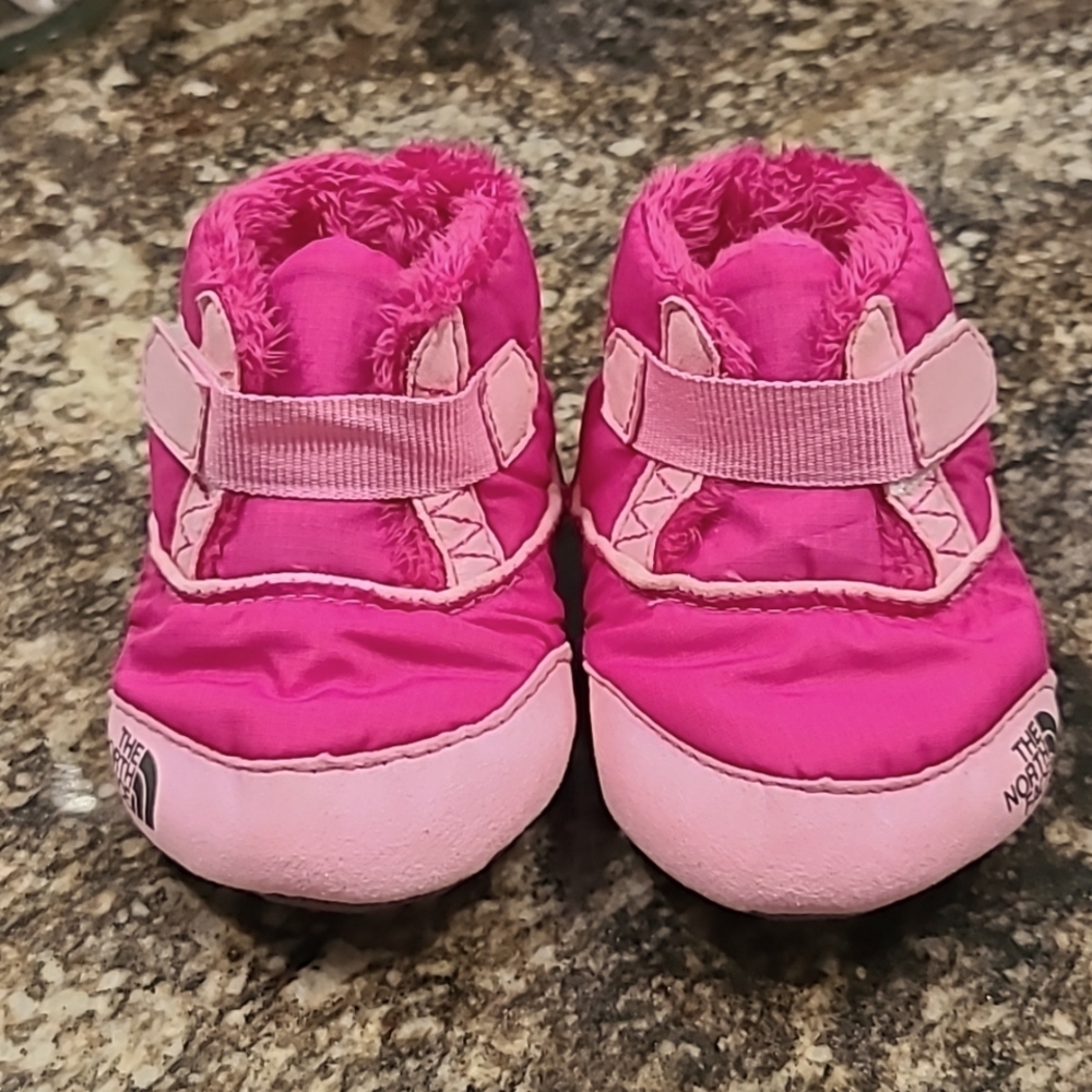 The North Face Pink Baby Walker Booties